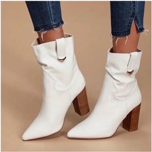 White Ankle Boots